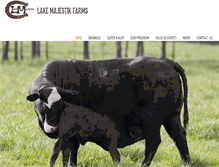 Tablet Screenshot of lakemajestikfarms.com